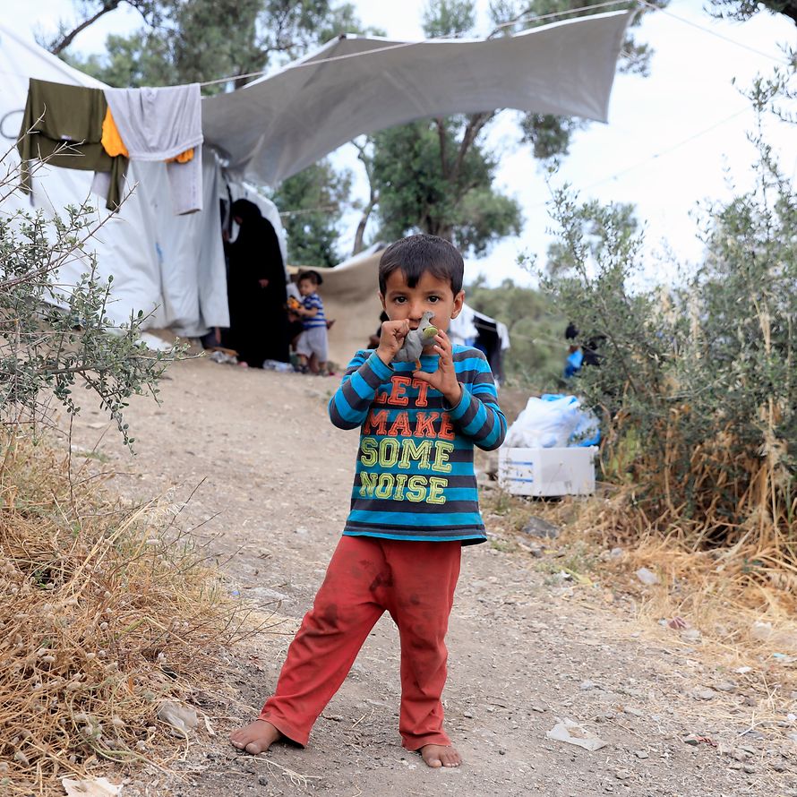 Lage im Flüchtlingscamp Mavrovouni in Griechenland