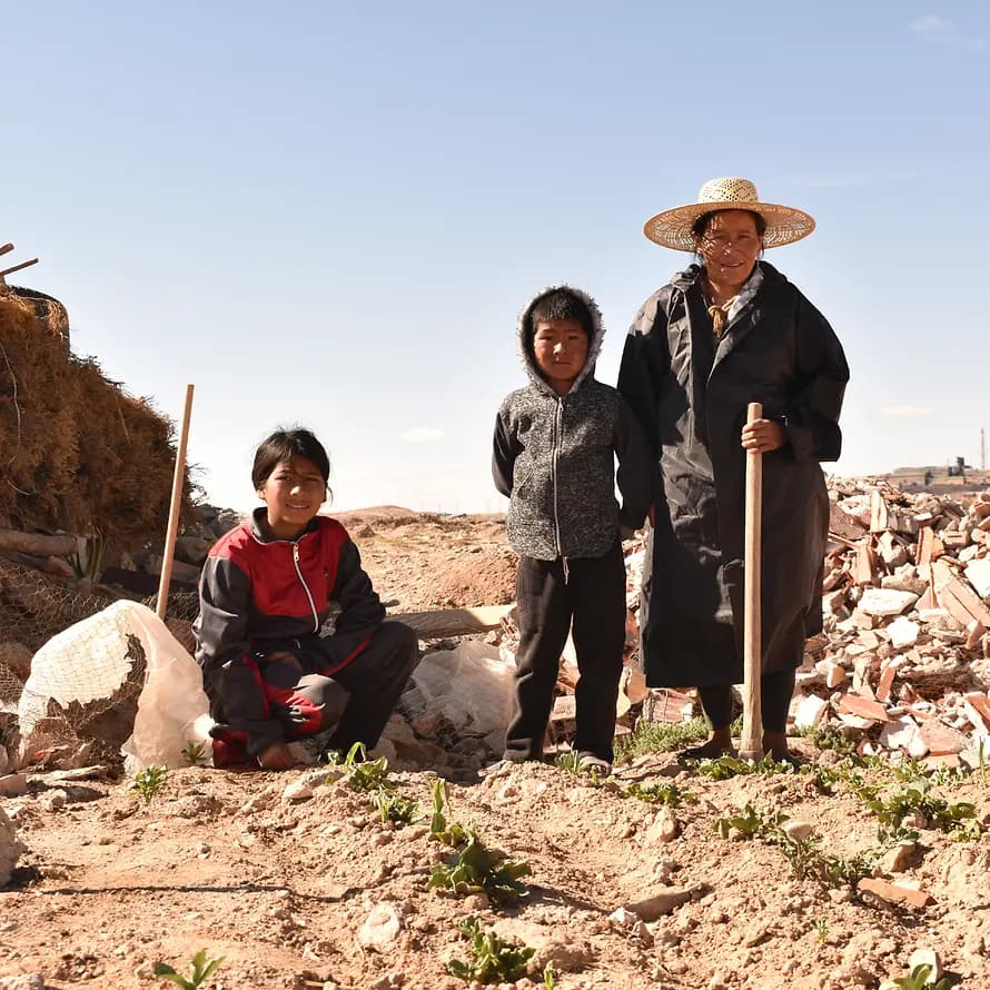Roberta und ihre Kinder aus Bolivien Roberta und ihre Kinder aus Bolivien
