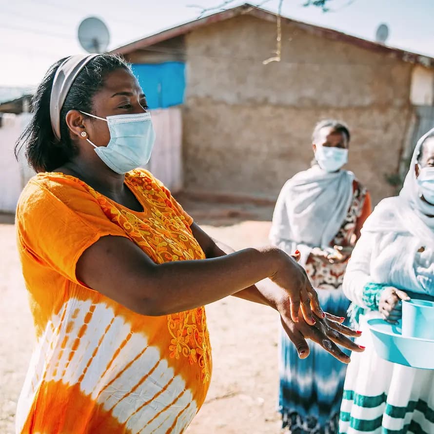 Hygieneschulung im äthiopischen SOS-Kinderdorf in Harar Hygieneschulung im äthiopischen SOS-Kinderdorf in Harar