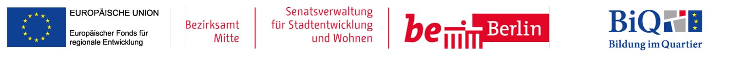 Logotapete High Five Jugendrechte im Quartier